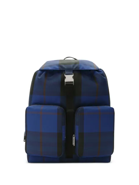 Burberry medium Check backpack Blue 8119578