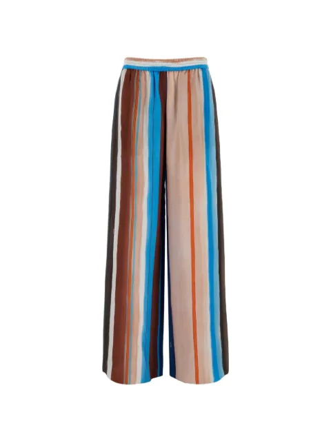 FENDI stripe-print silk palazzo pants Neutrals FR6494AMET