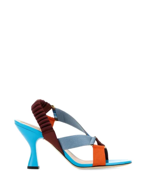 FENDI Iconic Colibrì sandals Blue 8X9032AY2A