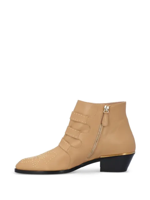 Chloé Vintage Susanna studded ankle boots Neutrals CHC16A1347526F