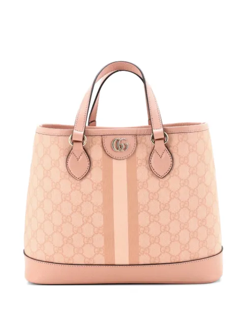 Gucci Pre-Owned Ophidia Top Handle Tote Coated Canvas with Leather Small satchel Pink W7ODIW917T49M55F