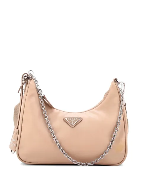 Prada Pre-Owned Re-Edition 2005 Shoulder Bag Tessuto Small crossbody bag Neutrals KCU5YPD145CIQZ7S