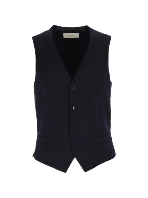 L.B.M. 1911 v-neck button-up gilet Blue 140100539