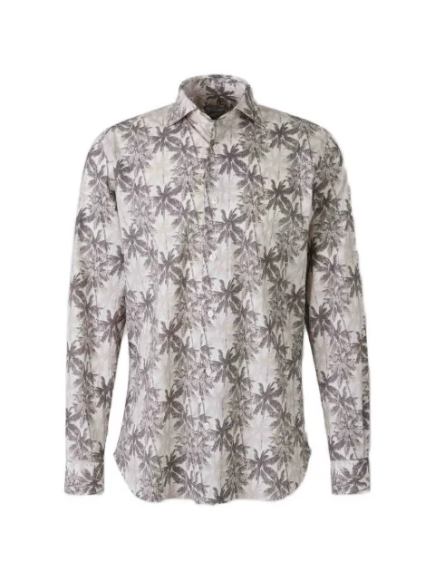 Vincenzo Di Ruggiero palm-print long-sleeve shirt Neutrals 3G15CYZ4INFIRENZE20PC537