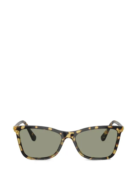 Swarovski strass-embellished rectangle-frame sunglasses Brown SK6004