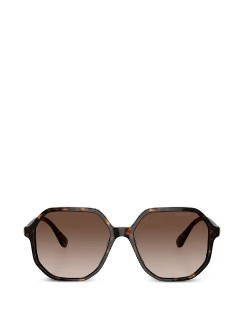 Swarovski crystal-embellished geometric-frame sunglasses Brown SK6003100213