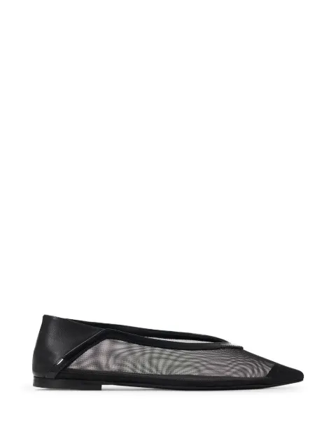ANINE BING Aneka mesh ballet flats White A1412396
