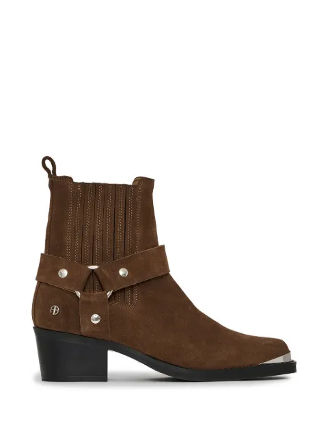 ANINE BING mid biker boots - tobacco Brown A1412353