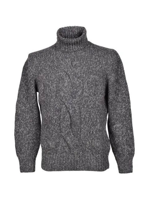 Brunello Cucinelli cable-knit roll-neck sweater Grey M22300303C1209