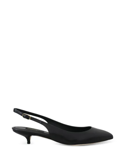 Dolce & Gabbana leather slingback pumps Black P00949145