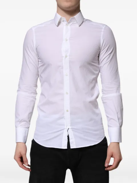 Dolce & Gabbana Martini long-sleeve shirt White G5ML1ZGK278
