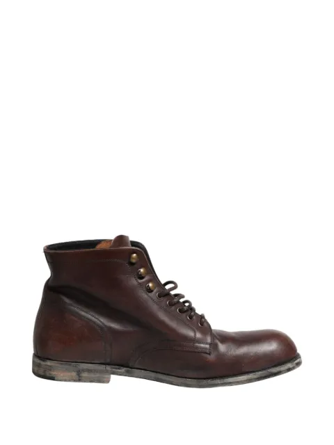 Dolce & Gabbana leather ankle boots Brown A60568