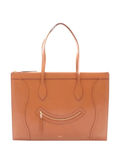 Celine Pre-Owned 2010-2026 Leather Flat New Luggage Cabas handbag Brown V485K91TA0FORL9K