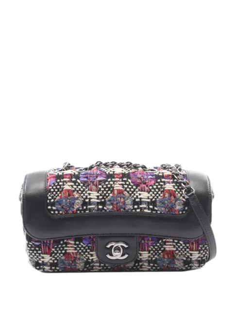 CHANEL Pre-Owned 2016-2017 Tweed Coco Corset Flap crossbody bag Black RGATTK0KZG4TI5CZ