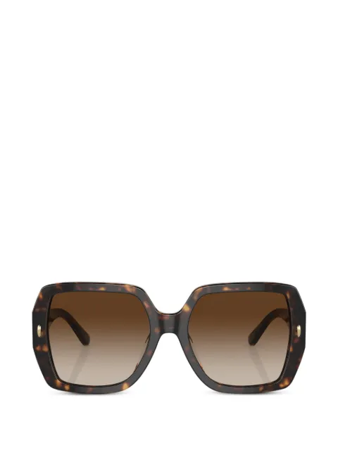 Tory Burch Miller square-frame sunglasses Brown TY7191U172813