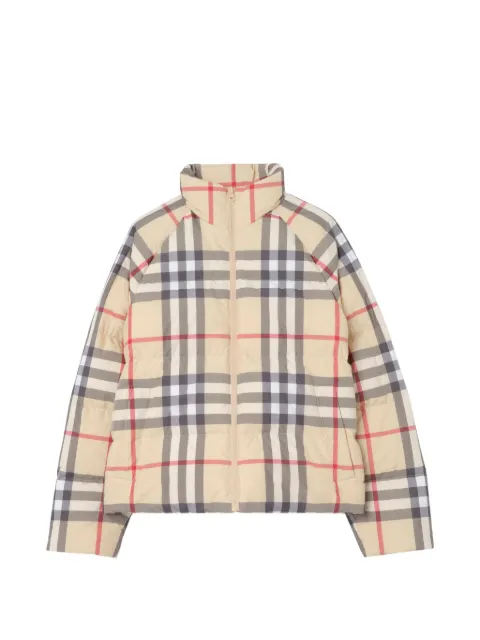 Burberry Check puffer jacket Neutrals 8121630