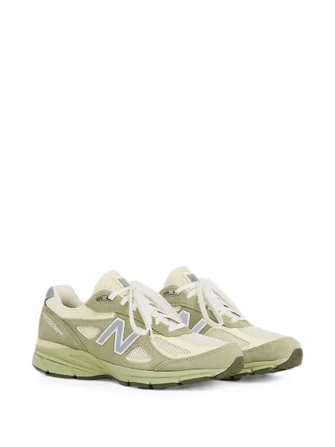 New Balance 990 suede-panelled sneakers Green U9901MX