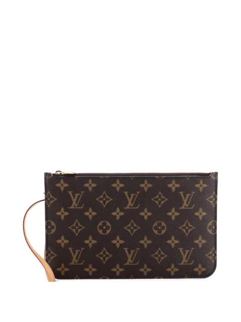 Louis Vuitton Pre-Owned Neverfull Pochette Monogram Canvas Large pouch Brown HB8NMGAYAIRE6YEF