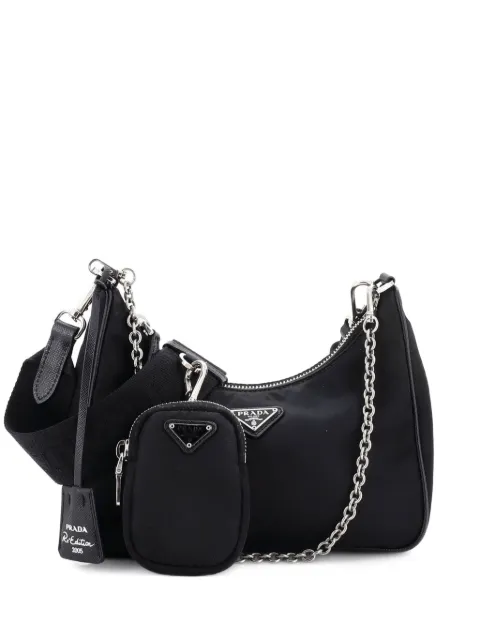 Prada Pre-Owned Re-Edition 2005 Shoulder Bag Tessuto Small crossbody bag Black FJOVJS8IW2RWZXDB