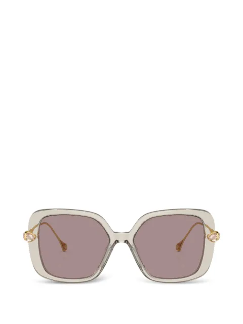 Swarovski crystal-embellished square-frame sunglasses Neutrals SK6011F3003LA