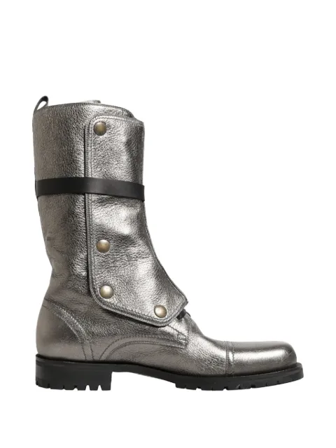 Dolce & Gabbana buckle-fastening combat boots Grey A70138