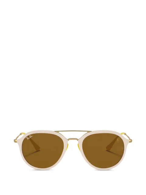 Ray-Ban x Scuderia Ferrari pilot-frame sunglasses Neutrals RB4369M