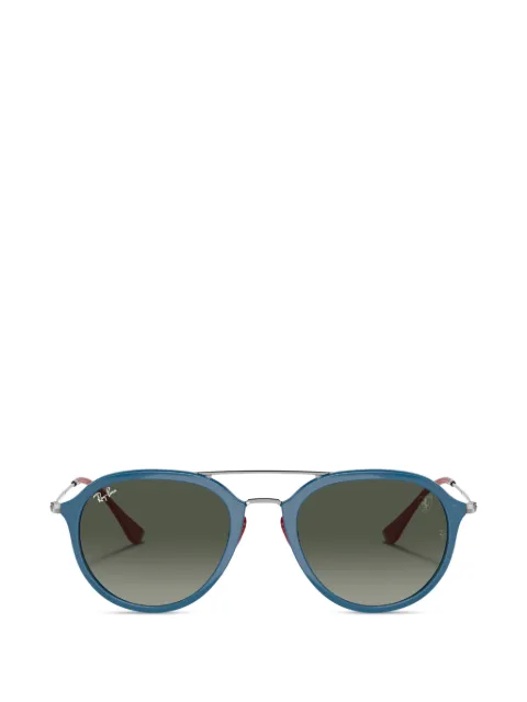 Ray-Ban x Scuderia Ferrari round-frame sunglasses Blue RB4369M