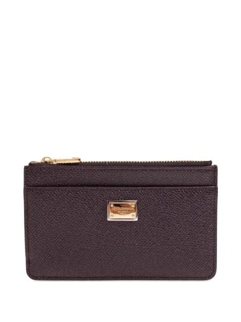 Dolce & Gabbana logo-plaque card holder Brown BI1261A1001