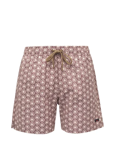 FAHERTY geometric-print swim shorts Brown MSS2600UWO