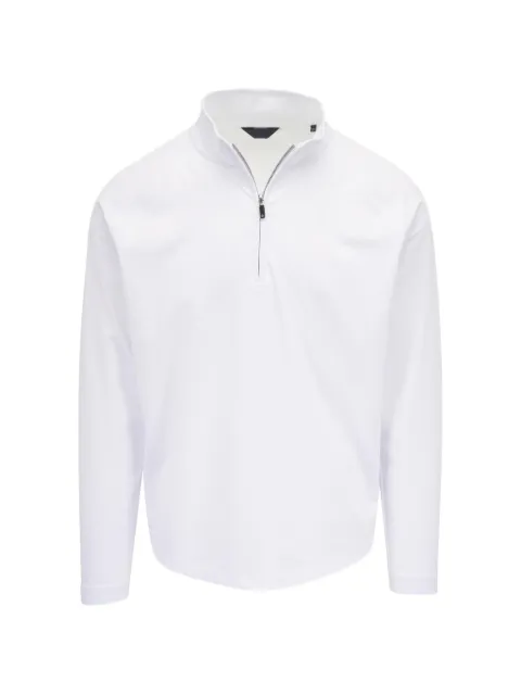DEKE quarter-zip jersey-knit sweatshirt White DX0403G02100WHITE