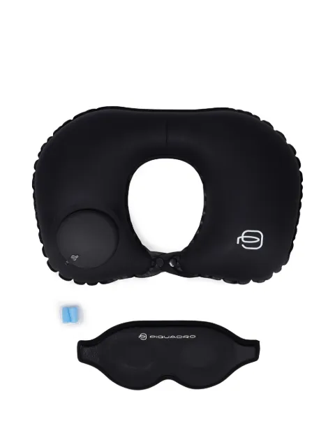 PIQUADRO logo-print inflatable travel set Black AC6435TA