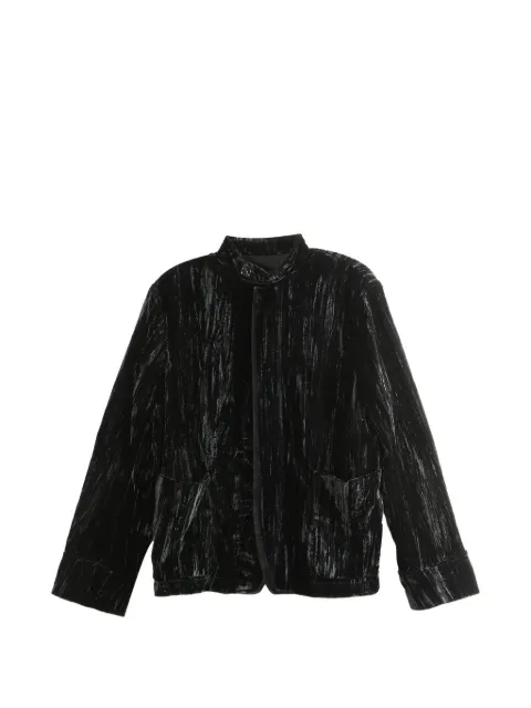 Ann Demeulemeester Zaya crushed-velvet jacket Black 2610WJA37FA710