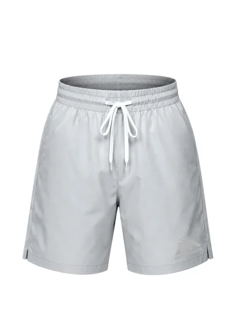 GODMADE GM-logo drawstring-waist swim shorts Grey GMSST015064
