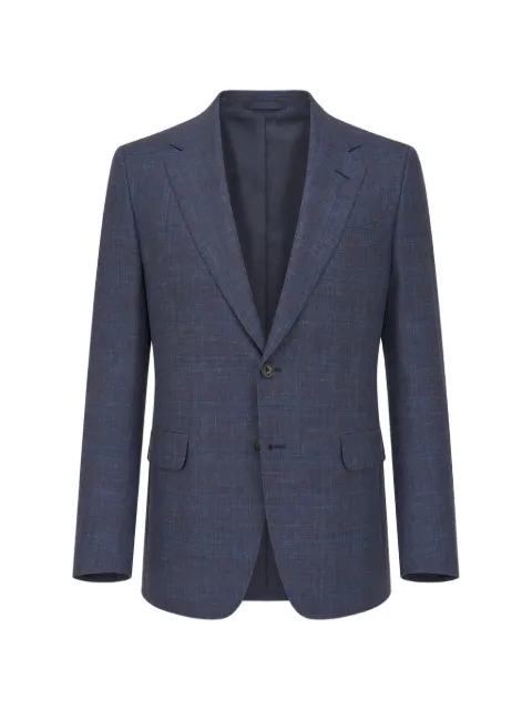 Zegna check-pattern blazer Blue 350001A3
