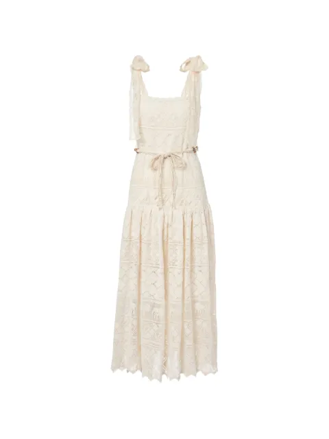 ZIMMERMANN lace-knit maxi dress Neutrals 7644DSS262