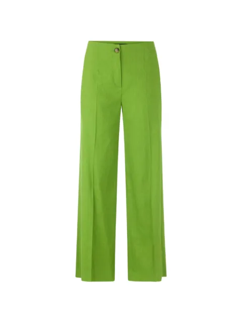 MARCCAIN Waukee pressed-crease wide-leg trousers Green AC8169W70