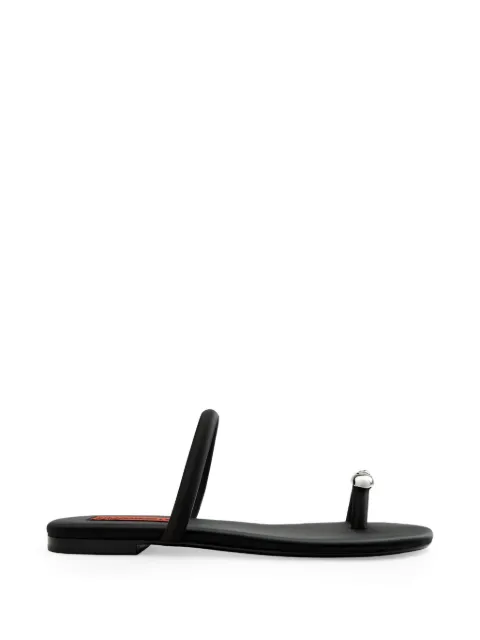 Simon Miller Pipe crystal-embellished flat sandals Black F3429298