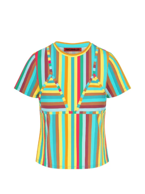 Simon Miller Kini striped T-shirt Yellow W34634098