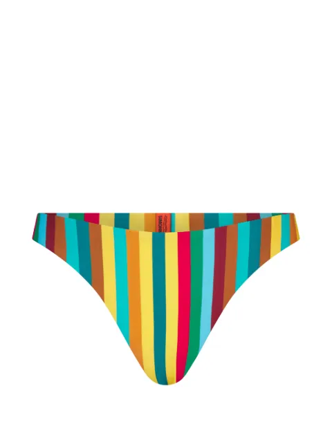 Simon Miller Bwai stripe-print bikini bottoms Yellow W31414071