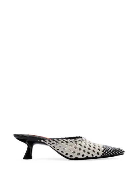 Simon Miller Gala woven heeled mules Black F3219301