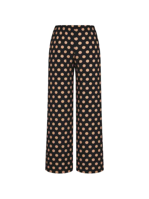Simon Miller Nella polka-dot wide-leg trousers Black W52503258