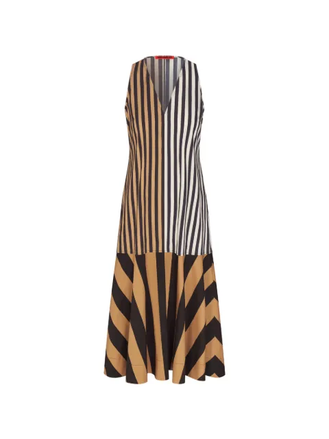 Simon Miller Celeste striped midi dress Black W46903170