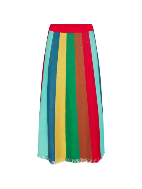 Simon Miller Alita fringed midi skirt Red W21286079