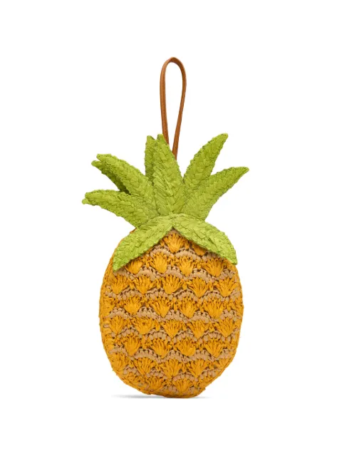 Simon Miller Pineapple Wristlet woven clutch bag Yellow S10729257