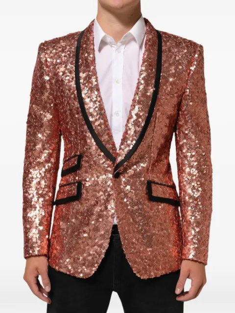 Dolce & Gabbana Sicilia sequin-embellished blazer Pink G2OI2T