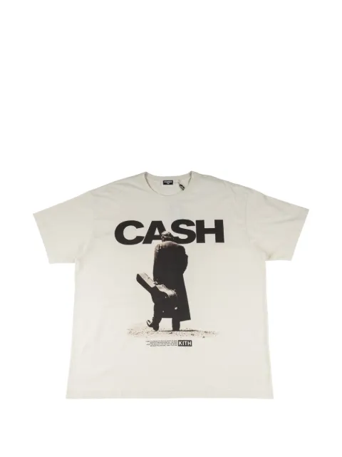 KITH x Johnny Cash Solo Desert T-shirt White KHM033581106