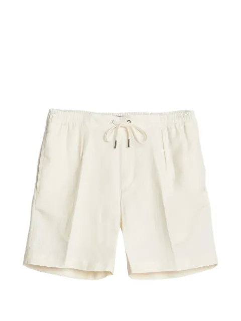 Ralph Lauren Purple Label drawstring-waist pleated shorts Neutrals 798979387