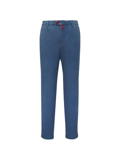 Kiton straight-leg wool trousers Blue UFPPEK0615H5