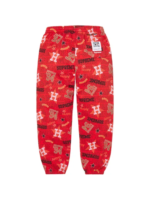 Supreme x Mitchell & Ness Teams logo-print track pants Red SU27720