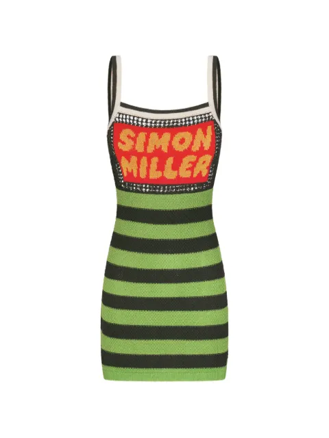 Simon Miller Dibby crochet-knit mini dress Green W46894139